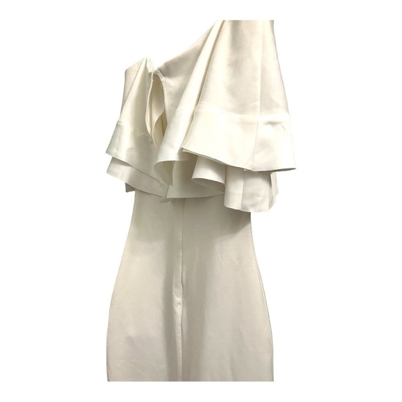 Forever 21 Strapless Ruffle Midi Polyester & Spandex Semi Formal Dress Sz S - Picture 2 of 6